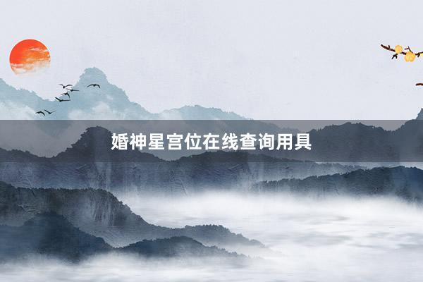婚神星宫位在线查询用具